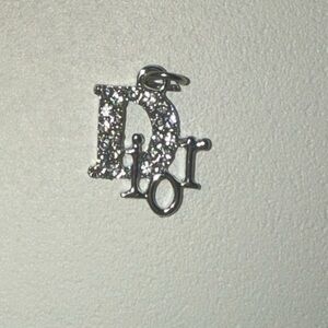 DIOR Silver/Crystal Pendant Charm